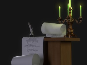 candlestick Model 3D