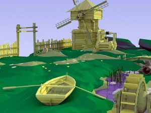 परिदृश्य 3D मॉडल