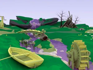 परिदृश्य 3D मॉडल