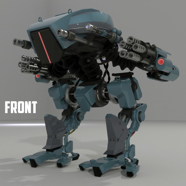robot 3D मॉडल .c4d .max .obj .3ds .fbx .stl .blend 