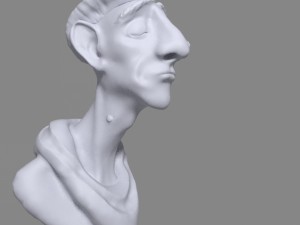 man bust 3D मॉडल