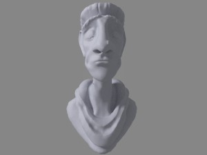 man bust 3D Model