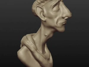 man bust 3D Model