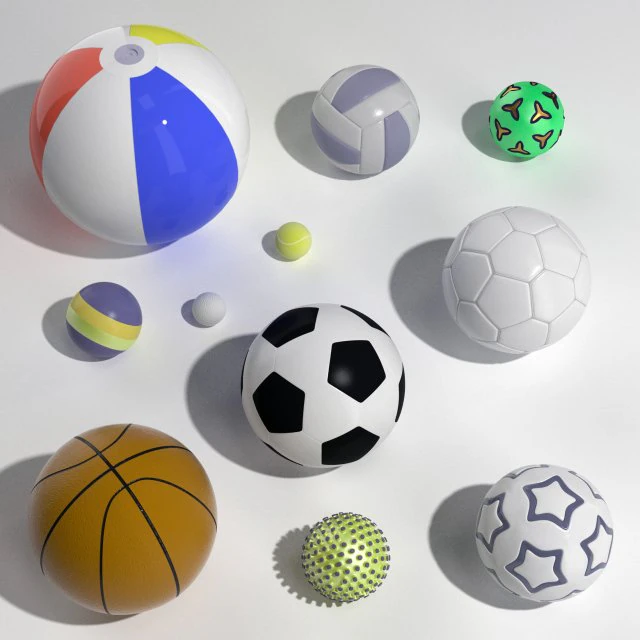 ボール 3Dモデル .c4d .max .obj .3ds .fbx .stl .blend 