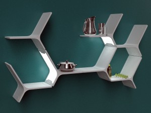 modular shelves 3D Model