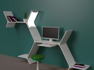 modular shelves 3D Model