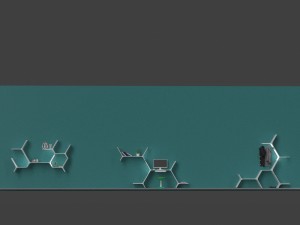 modular shelves 3D Model