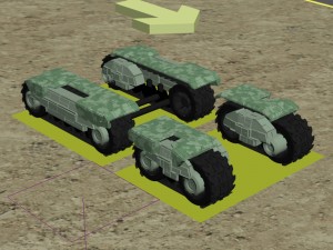 tank with animation rigged 3D Model