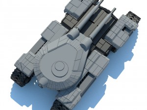 tank with animation rigged 3D Model