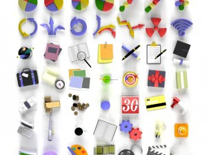 &iacute;cones Modelo 3D