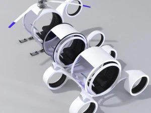 Transport Zukunft 3D Modell