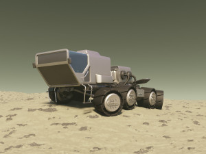 mars rover rigged 3D Model