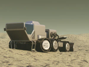 mars rover rigged 3D Model