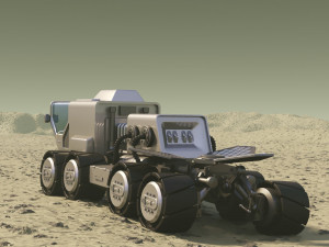 mars rover rigged 3Dモデル