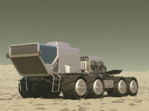 mars rover rigged 3D Model