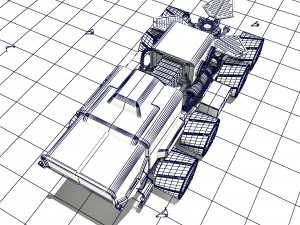 mars rover rigged 3Dモデル