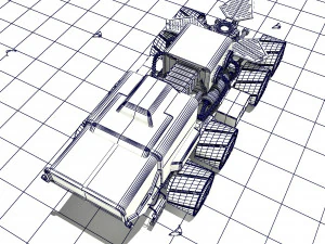 mars rover rigged 3D Model