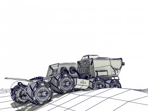 mars rover rigged 3Dモデル