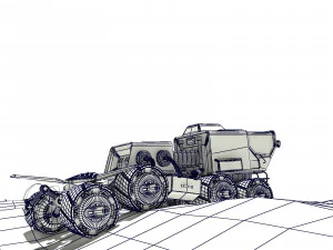 mars rover rigged 3D Model