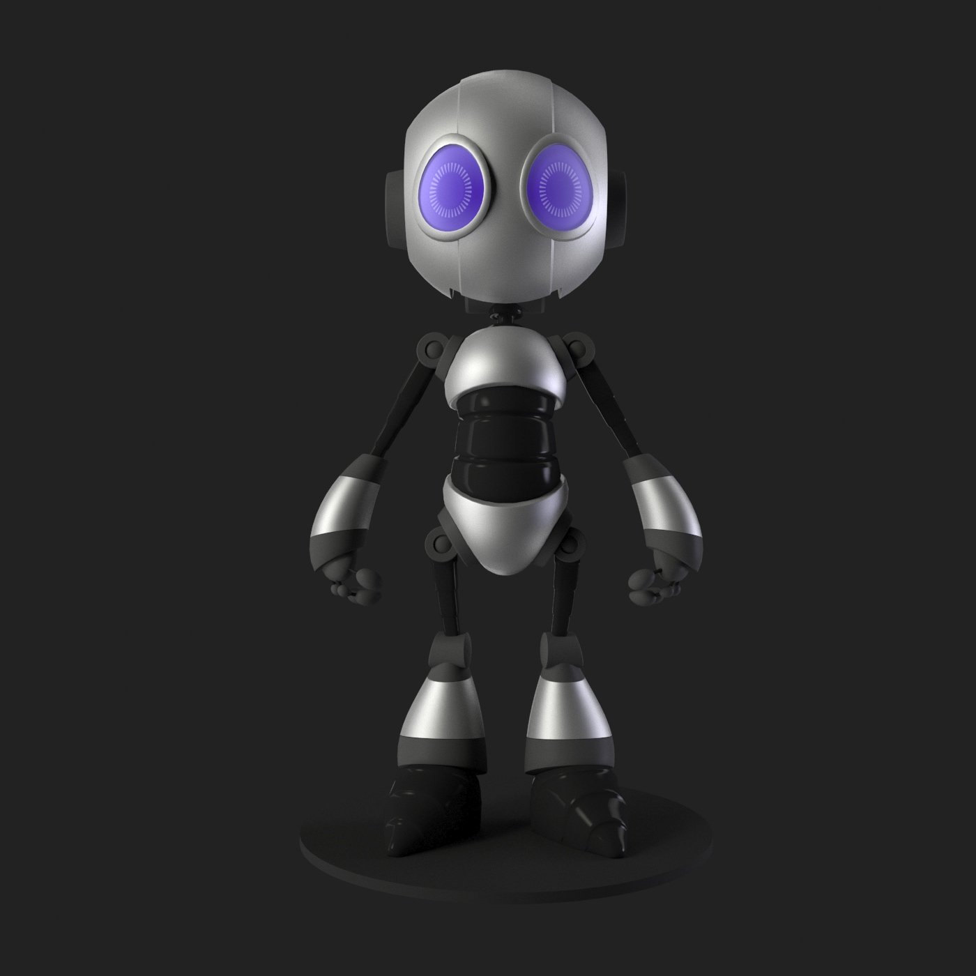 robotboy cartoon robot character 3D Model in Robot 3DExport