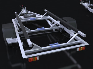 trailers Modello 3D