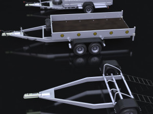 trailers Modello 3D