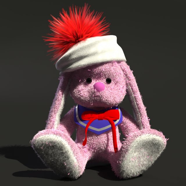 rabbit toy 3D मॉडल .c4d .max .obj .3ds .fbx .stl .blend 
