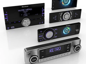 ricevitore per auto Modello 3D