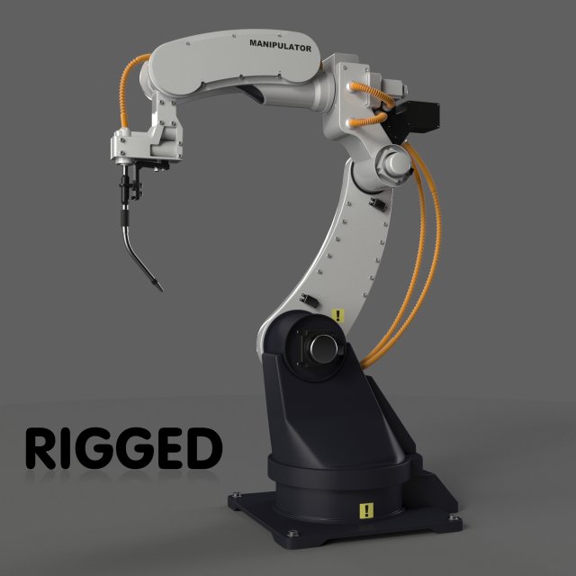 manipulator robot 3D मॉडल .c4d .max .obj .3ds .fbx .stl .blend 