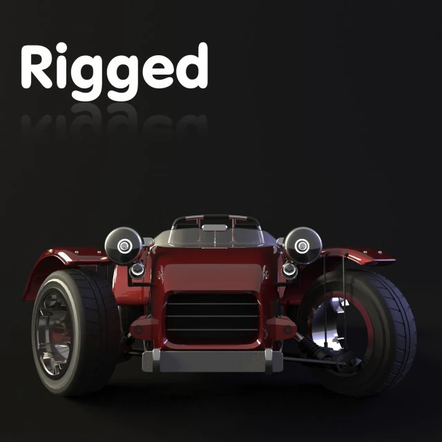 sportcar 3D Model .c4d .max .obj .3ds .fbx .stl .blend 