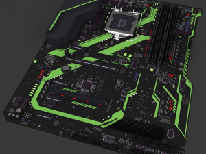 motherboard 3D-Modell