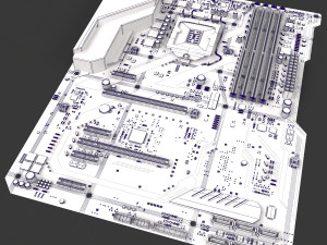 motherboard 3D-Modell
