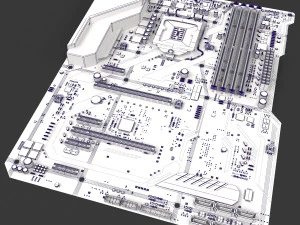 motherboard 3D Model