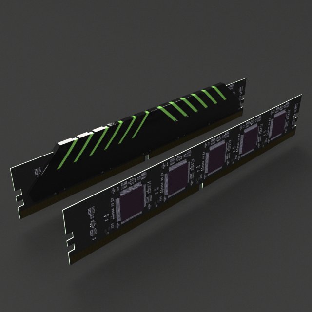 ram Model 3D .c4d .max .obj .3ds .fbx .stl .blend 
