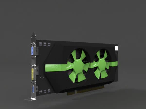 kartu video Model 3D