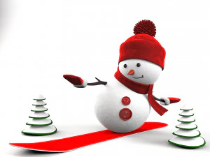 雪だるま 3Dモデル