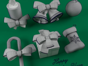 happy new year 3D मॉडल