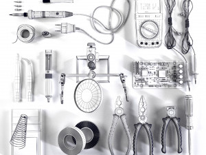 soldering kit 3D 模型