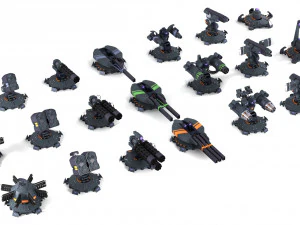 difesa della torre Modello 3D