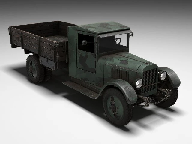 war truck 3D Model .c4d .max .obj .3ds .fbx .stl .blend