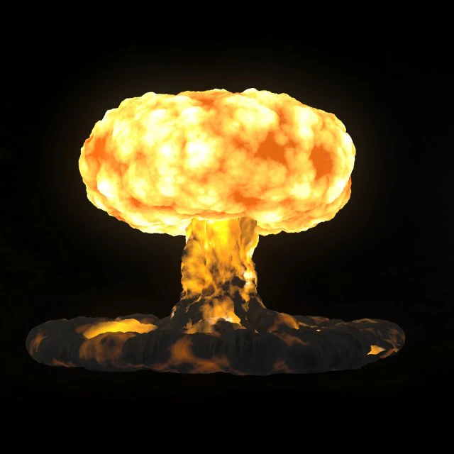 nuclear explosion 3D Model .c4d .max .obj .3ds .fbx .stl .blend 