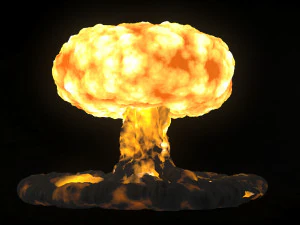 核爆発 3Dモデル