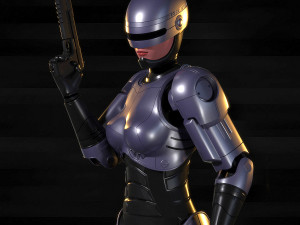 robocop-woman 3D Модель