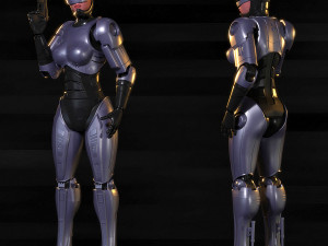 robocop-woman Model 3D
