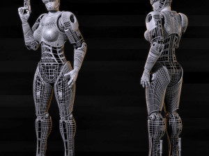 robocop-woman Model 3D