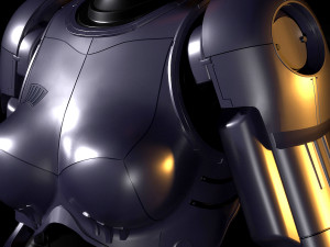 robocop-woman Model 3D