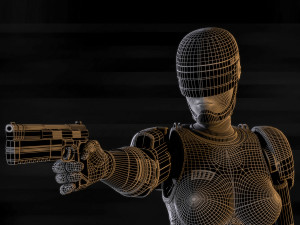 robocop-woman Model 3D