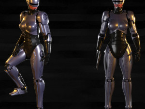 robocop-woman Model 3D