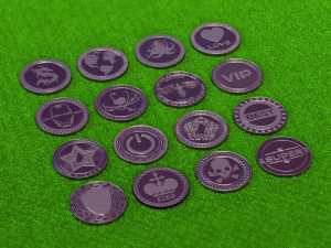 coin collection of 16 pieces 3D मॉडल