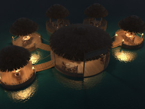 cafe on the water 3D मॉडल